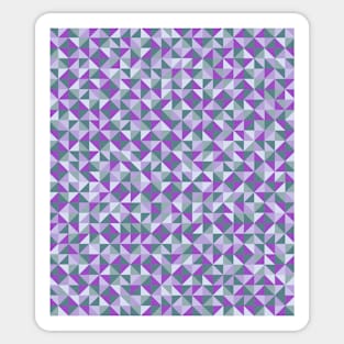 Purple and Grey Geometric Pattern Sticker